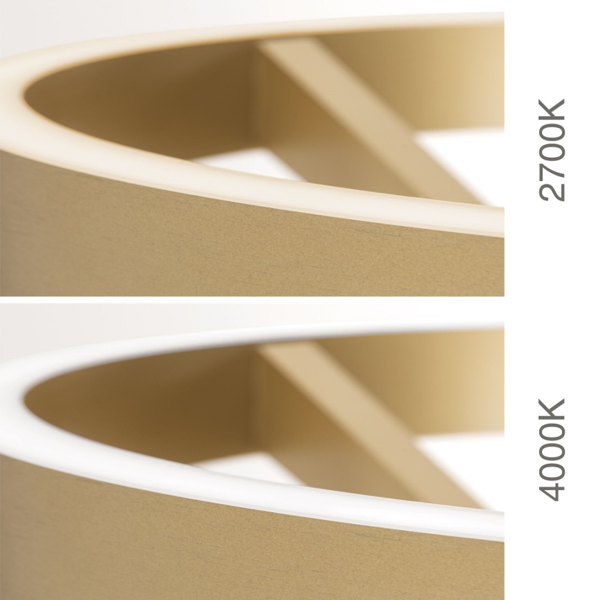 LED Stmievateľná stojacia lampa KOLK LED/40W/230V 2700/4000K zlatá