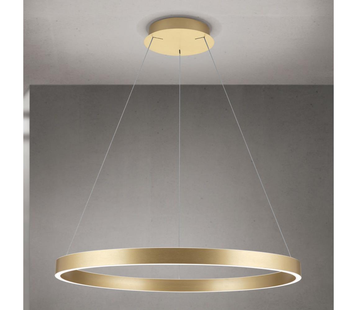 Orion- stmievateľný LED luster na lanku KOLK LED/80W/230V 2700/3000/4000K priemer 80 cm zlatý HL 6-1717/80 gold-matt