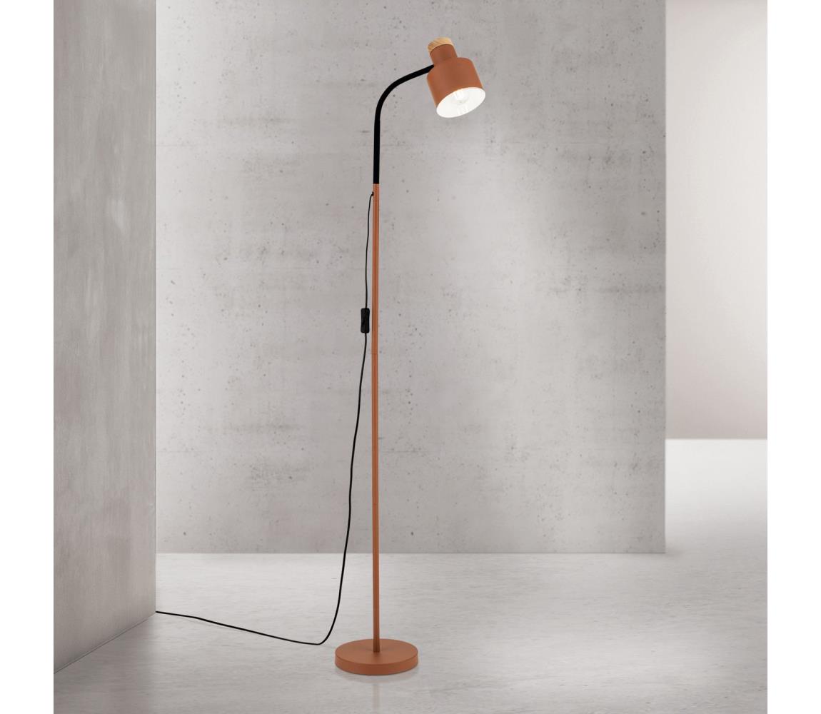 Orion - Stojacia lampa GILI 1xE27/40W/230V tehlová Stl 12-1195/1 korallenrot