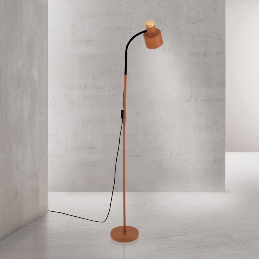 Stojacia lampa GILI 1xE27/40W/230V tehlová