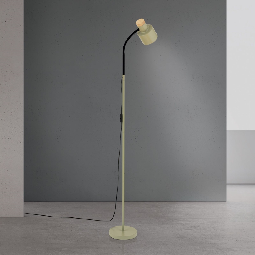 Stojacia lampa GILI 1xE27/40W/230V zelená