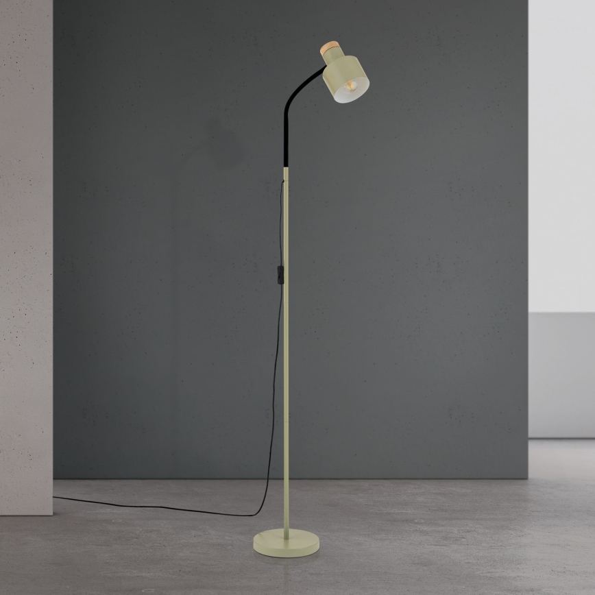 Stojacia lampa GILI 1xE27/40W/230V zelená