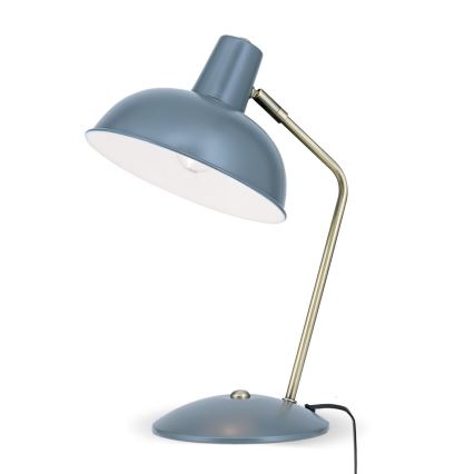 Stolná lampa FEDRA 1xE14/40W/230V sivá/mosadz
