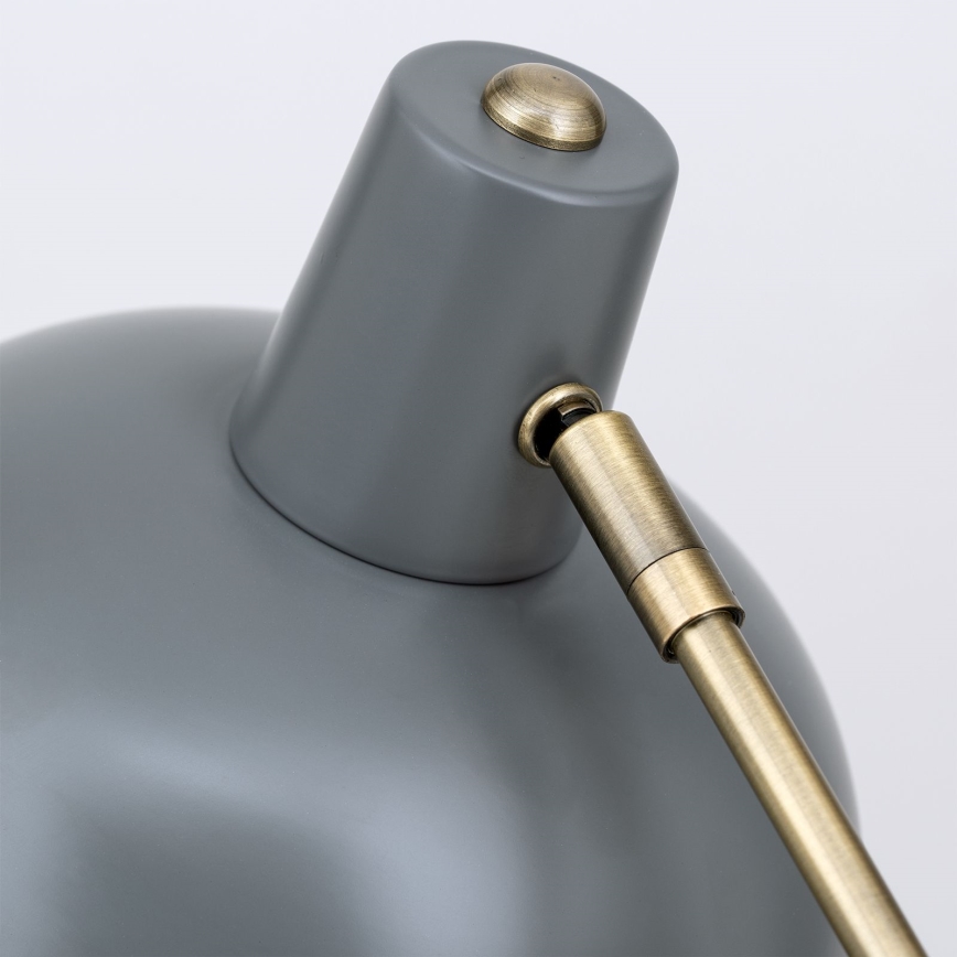 Stolná lampa FEDRA 1xE14/40W/230V sivá/mosadz