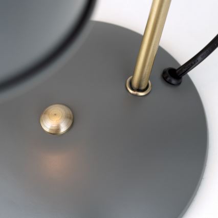 Stolná lampa FEDRA 1xE14/40W/230V sivá/mosadz