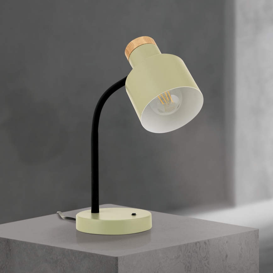Stolná lampa GILI 1×E27/40W/230V zelená