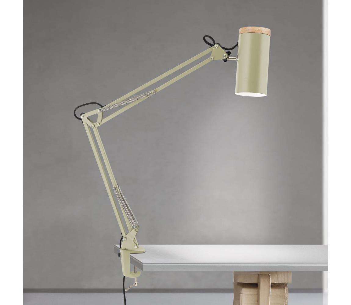 Orion - Stolná lampa s klipom GILI 1xE27/40W/230V zelená LA 4-1236 lichtgrün