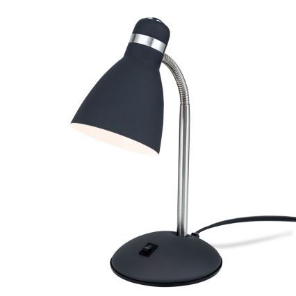 Stolná lampa SCHOOL 1xE27/40W/230V čierna/matný chróm