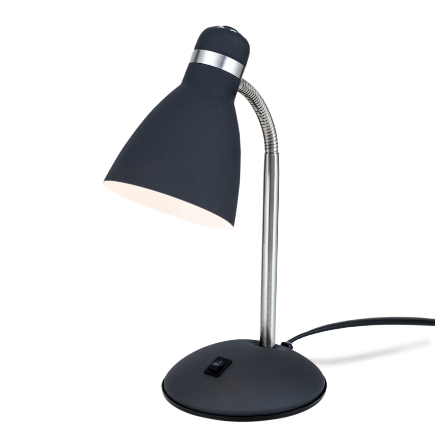 Stolná lampa SCHOOL 1xE27/40W/230V čierna/matný chróm