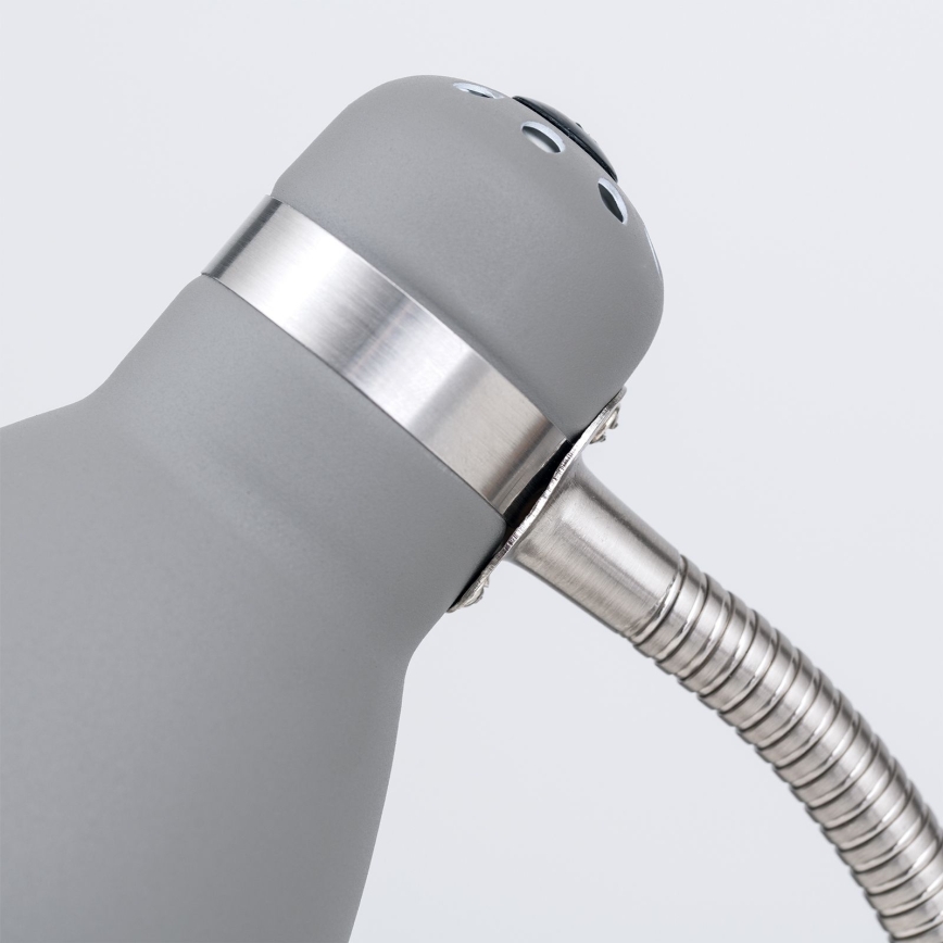 Stolná lampa SCHOOL 1xE27/40W/230V sivá/matný chróm