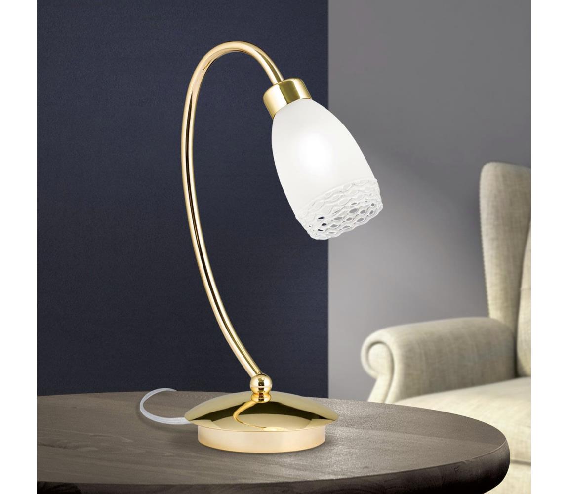 Orion - Stolová lampa CARLA 1xG9/28W/230V zlatá LA 4-1062/1 MS