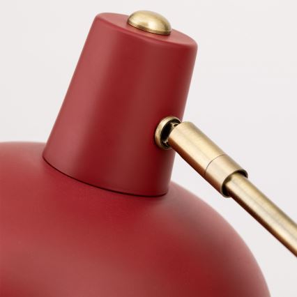 Stolná lampa FEDRA 1xE14/40W/230V červená/mosadz