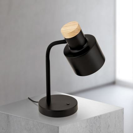 Stolová lampa GILI 1xE27/40W/230V čierna