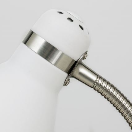 Stolová lampa SCHOOL 1xE27/40W/230V biela/matný chróm