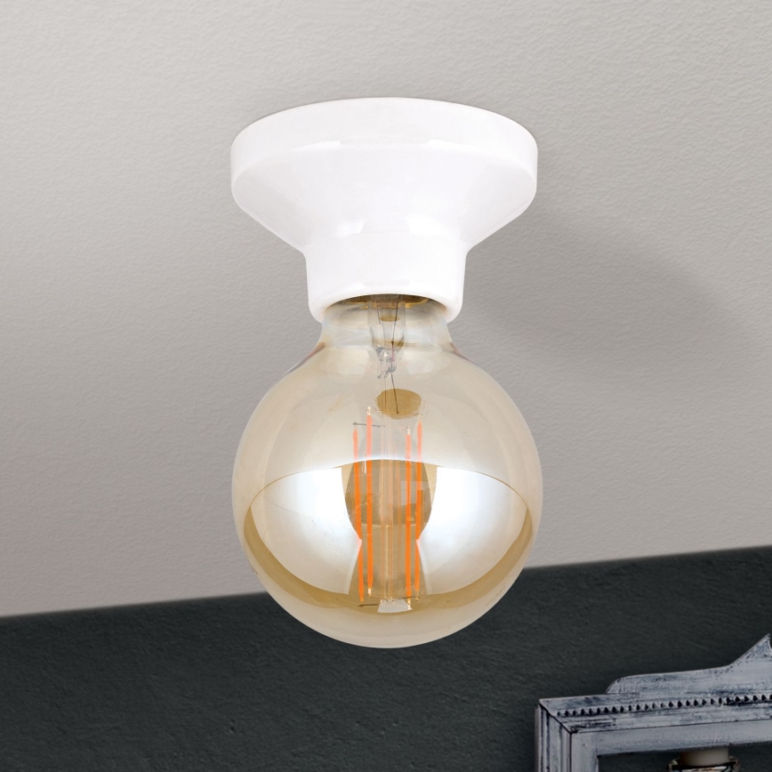 Stropné svietidlo FROST 1xE27/60W/230V biela