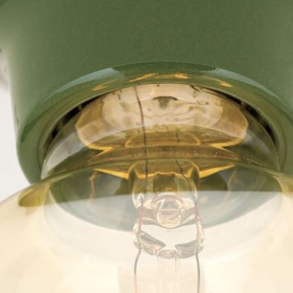 Stropné svietidlo FROST 1xE27/60W/230V zelené