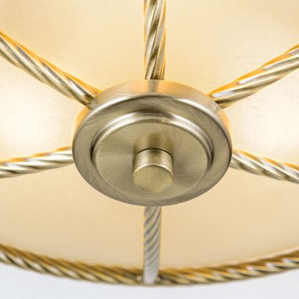 Stropné svietidlo MAURO 3xE27/60W/230V priemer 42 cm bronzové