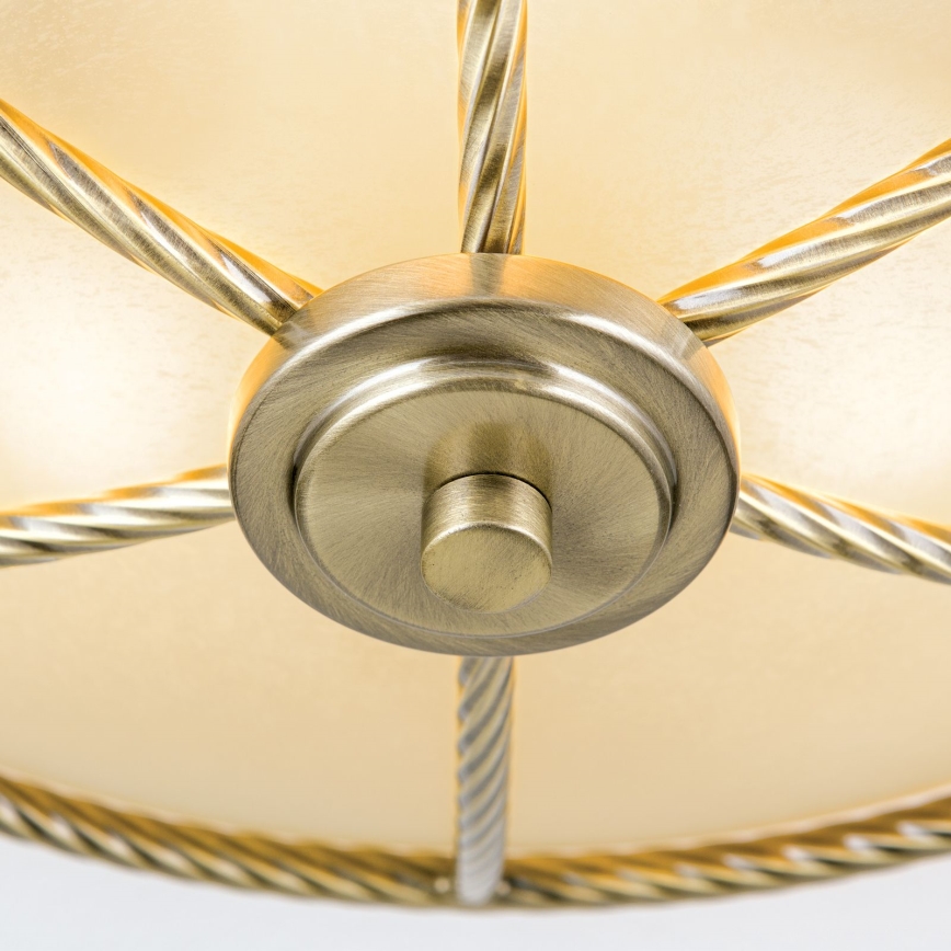 Stropné svietidlo MAURO 3xE27/60W/230V priemer 42 cm bronzové