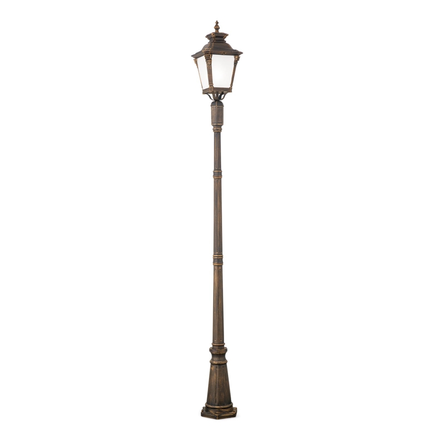 Vonkajšia lampa AIKO 1xE27/60W/230V 240 cm IP23 bronz/patina