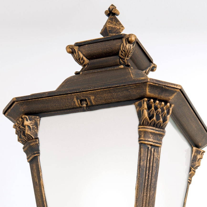 Vonkajšia lampa AIKO 1xE27/60W/230V 240 cm IP23 bronz/patina