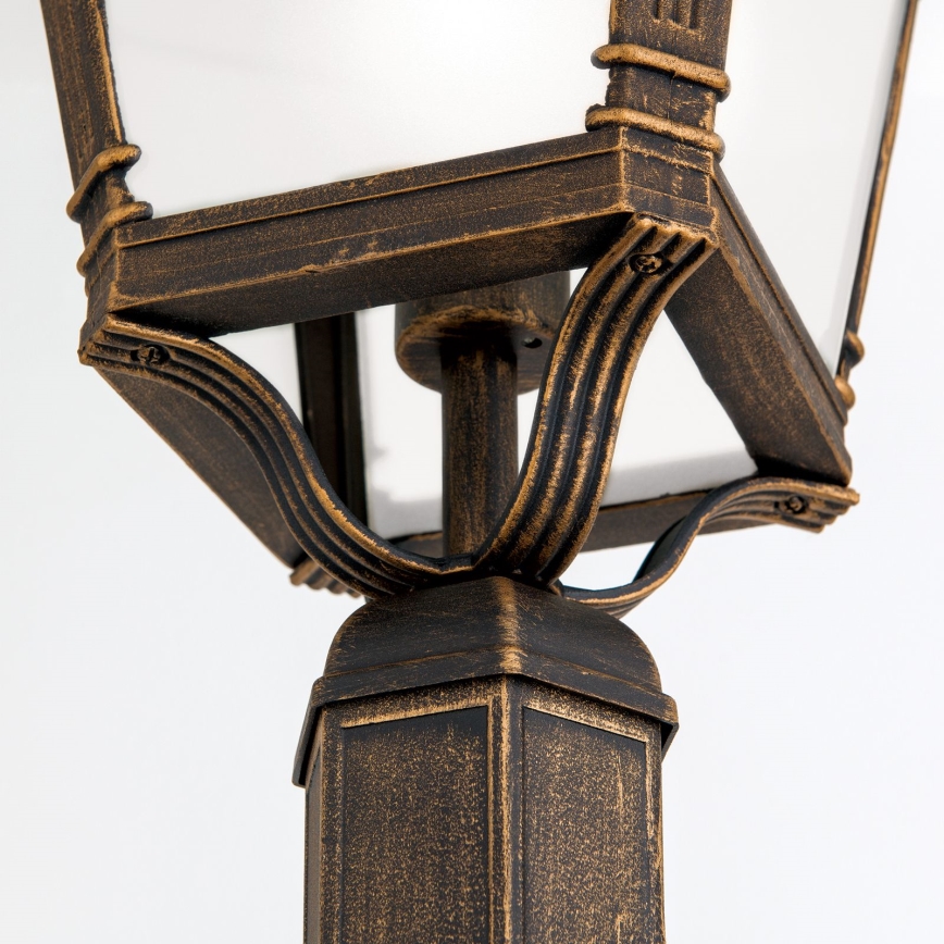 Vonkajšia lampa AIKO 1xE27/60W/230V 240 cm IP23 bronz/patina