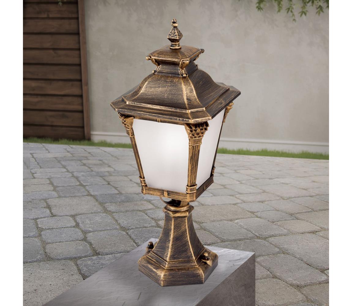 Orion - Vonkajšia lampa AIKO 1xE27/60W/230V 59 cm IP23 bronz/patina AL 11-1139/1 Patina