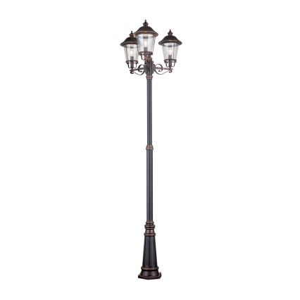 Vonkajšia lampa KENZO 3xE27/100W/230V IP44 bronz/patina