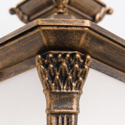 Vonkajšie nástenné svietidlo AIKO 1xE27/60W/230V IP23 bronz/patina