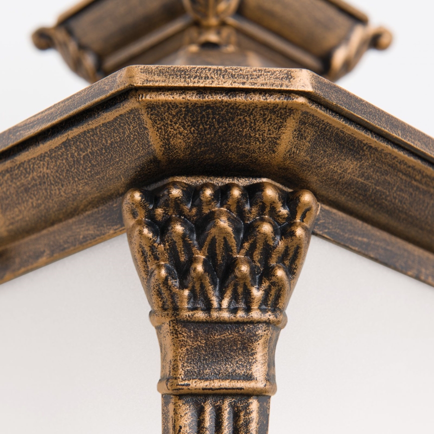 Vonkajšie nástenné svietidlo AIKO 1xE27/60W/230V IP23 bronz/patina