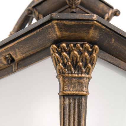 Vonkajšie nástenné svietidlo AIKO 1xE27/60W/230V IP23 bronz/patina