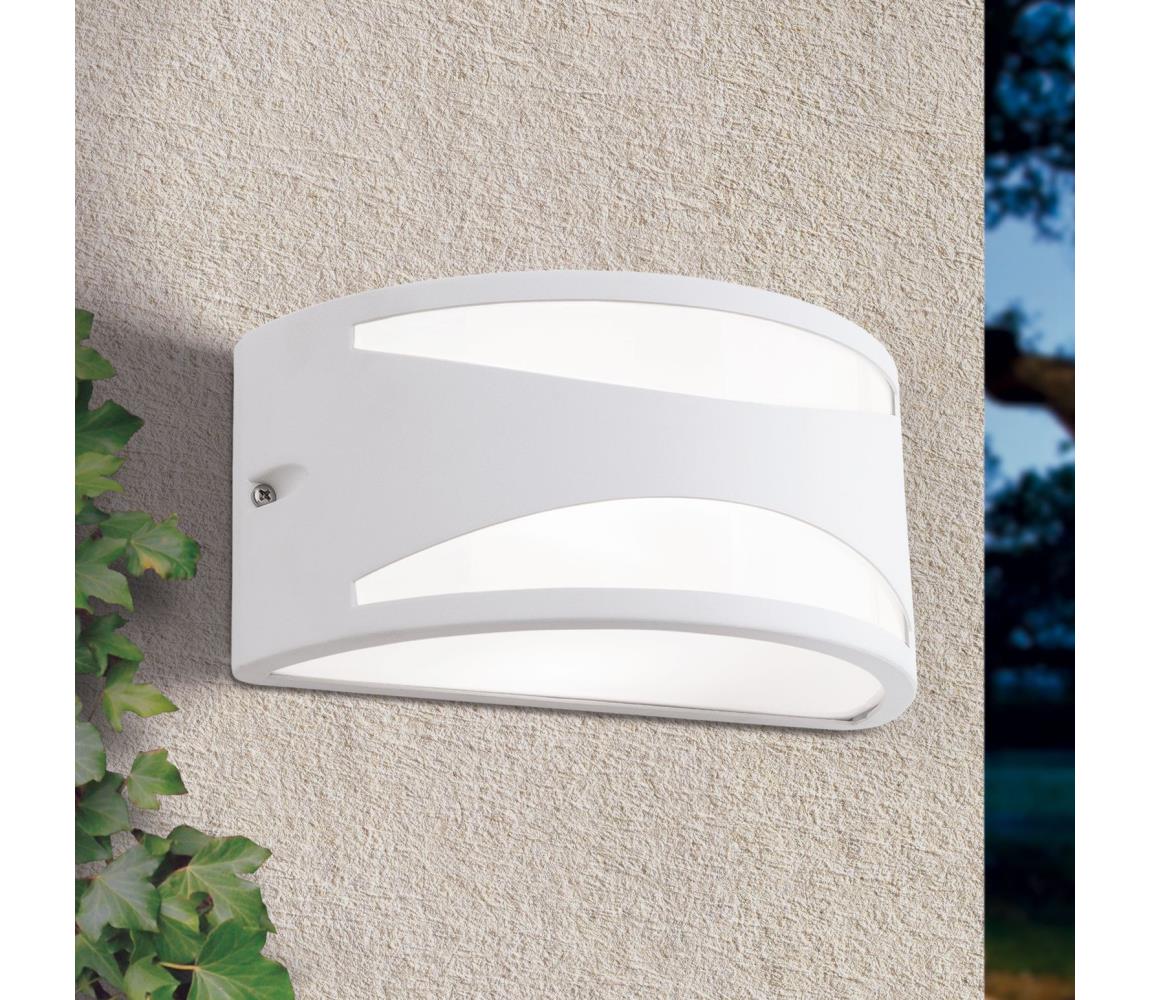 Orion - Vonkajšie nástenné svietidlo SHELL 1xE27/40W/230V IP54 biela AL 11-1193 weiß
