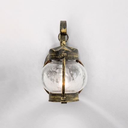 Vonkajšie nástenné svietidlo TAVERNA 1xE27/60W/230V IP23 bronz/patina