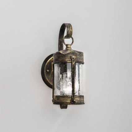 Vonkajšia nástenná lampa TAVERNA 1xE27/60W/230V IP23 bronz/patina