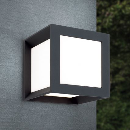 Vonkajšie svietidlo HENRY 1xE27/15W/230V 16x16 cm IP44 antracit