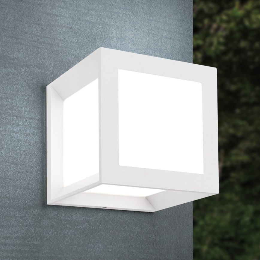 Vonkajšie svietidlo HENRY 1xE27/15W/230V 16x16 cm IP44 biela