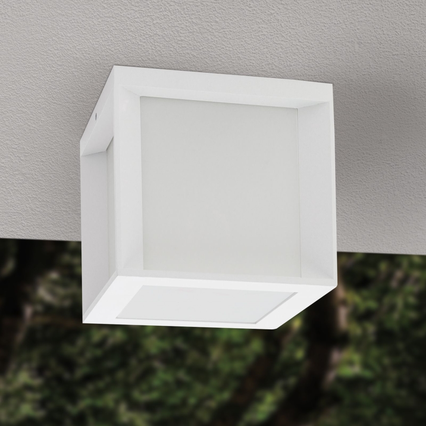 Vonkajšie svietidlo HENRY 1xE27/15W/230V 16x16 cm IP44 biela