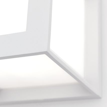 Vonkajšie svietidlo HENRY 1xE27/15W/230V 16x16 cm IP44 biela