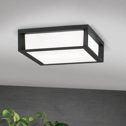 Vonkajšie svietidlo HENRY 2xE27/15W/230V 26x26 cm IP44 antracit