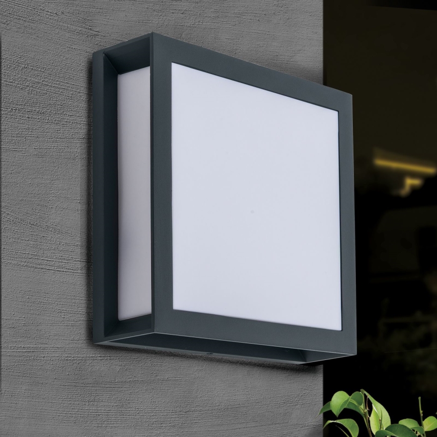 Vonkajšie svietidlo HENRY 2xE27/15W/230V 26x26 cm IP44 antracit