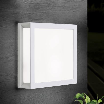 Vonkajšie svietidlo HENRY 2xE27/15W/230V 26x26 cm IP44 biele