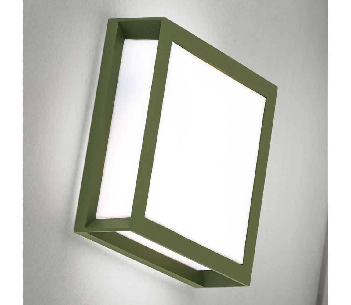Orion - Vonkajšie svietidlo HENRY 2xE27/15W/230V 26x26 cm IP44 zelené AL 11-1195 grün