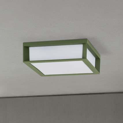 Vonkajšie svietidlo HENRY 2xE27/15W/230V 26x26 cm IP44 zelené
