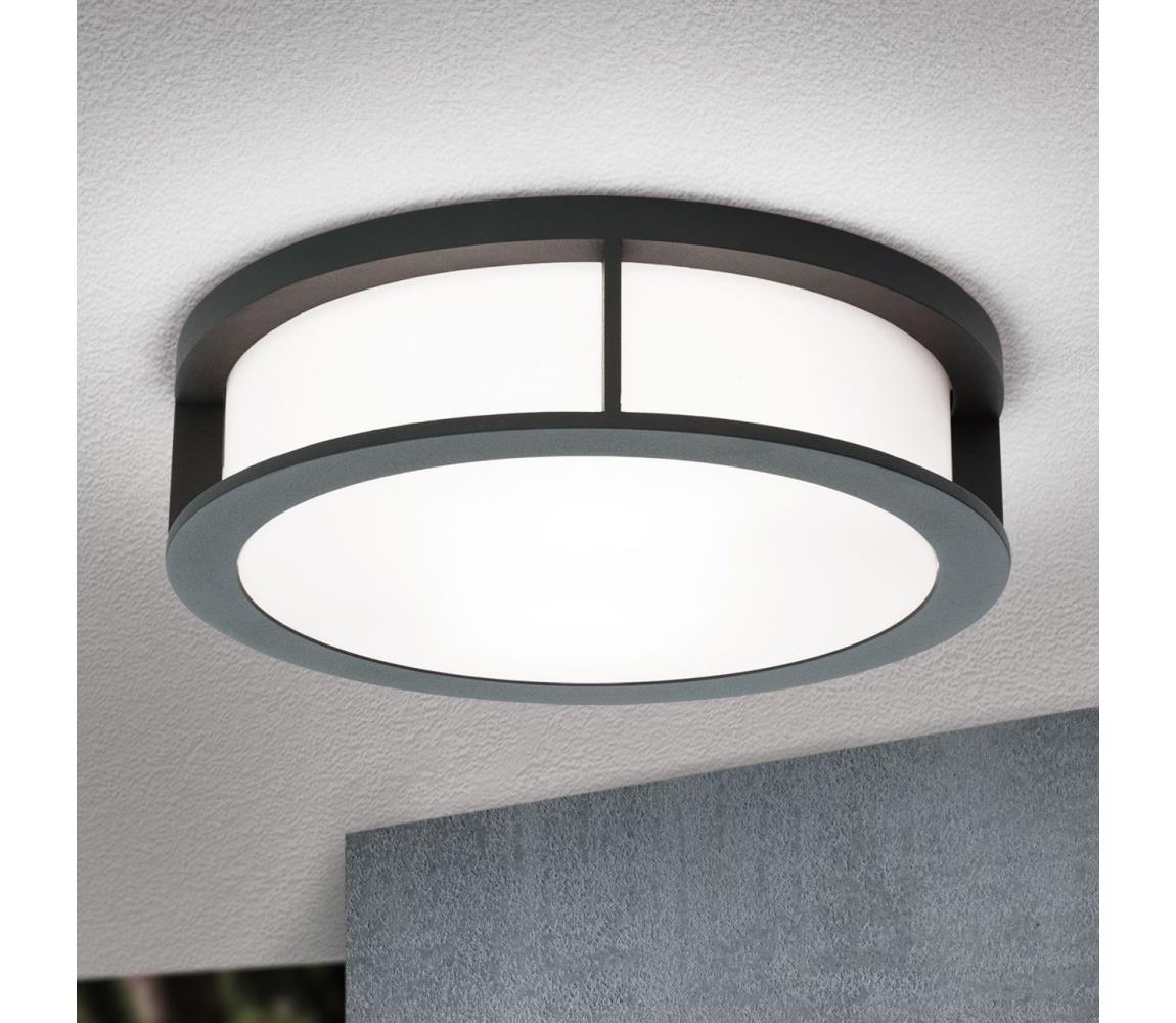 Orion - Vonkajšie svietidlo HENRY 2xE27/15W/230V priemer 30 cm IP44 antracit AL 11-1207 anthrazit