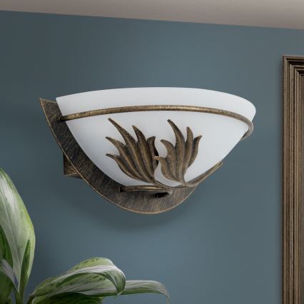 Nástenné svietidlo FLEUR 1xE14/60W/230V bronz