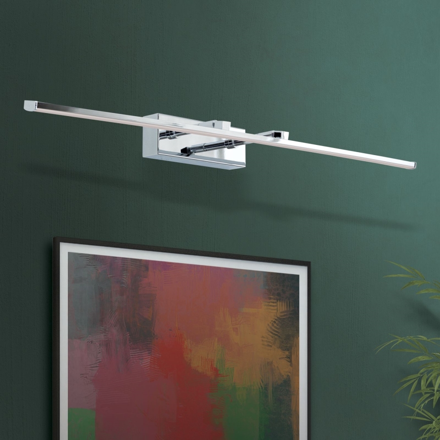 LED Obrazové svietidlo PUBLIO LED/15W/230V 75 cm lesklý chróm