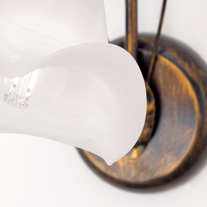 Nástenná lampa SISI 1xE14/40W/230V bronz/patina