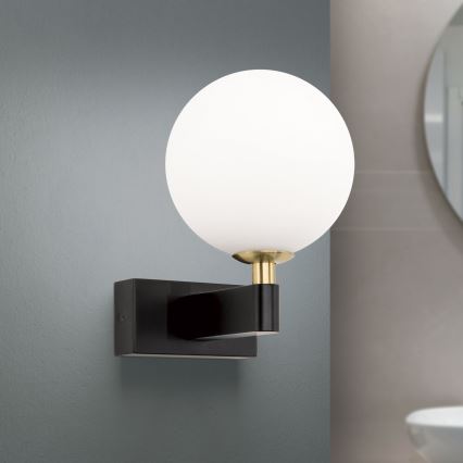 Kúpeľňové nástenné svietidlo MARA 1xG9/20W/230V IP44 čierna