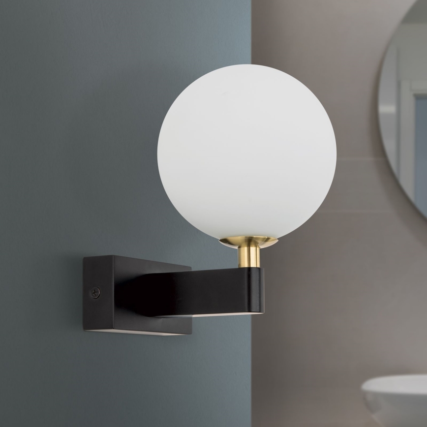 Kúpeľňové nástenné svietidlo MARA 1xG9/20W/230V IP44 čierna