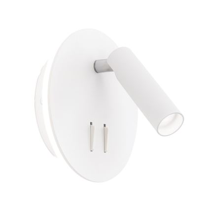 LED Nástenné bodové svietidlo LENNY LED/6W/230V + LED/3W biela