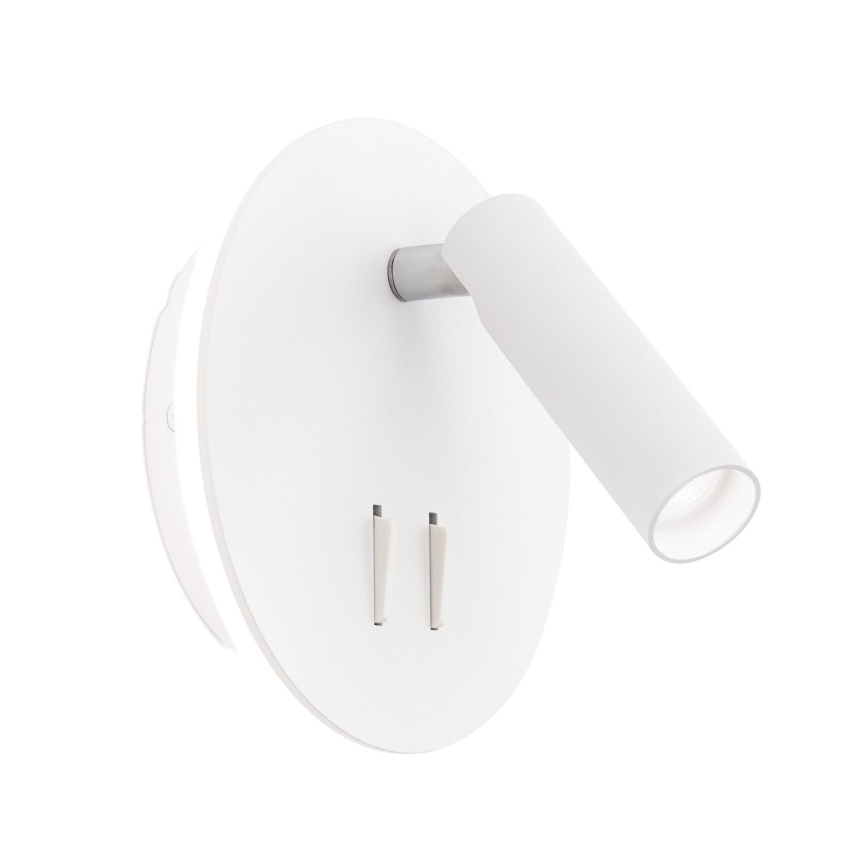 LED Nástenné bodové svietidlo LENNY LED/6W/230V + LED/3W biela